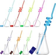 science reusable colorful drinking decorations logo