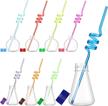 science reusable colorful drinking decorations logo