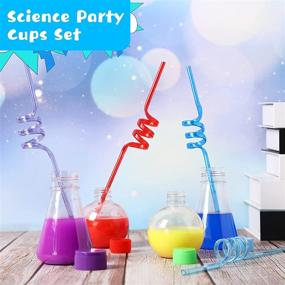 img 1 attached to Science Reusable Colorful Drinking Decorations