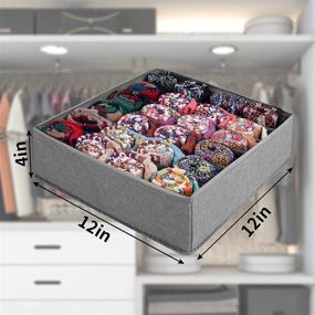 img 3 attached to Fabric Drawer Organizers for Clothing - Socks Organizer and Dresser Drawer Organizers 2 Set for Underwear Drawer – Ideal Underwear Drawer Organizer for Women