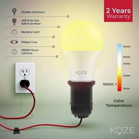 img 1 attached to 🌙 KOZE Melatonin-Blocking Sleep Bulb