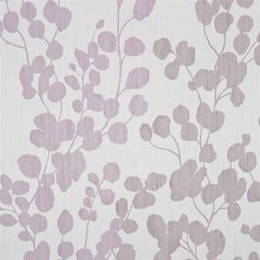 img 2 attached to 💜 Maytex Sylvia Printed Faux Silk Fabric Shower Curtain in Purple - 70x72 Inches: Elegant & Durable Bathroom Decor