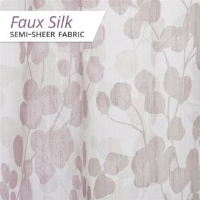img 1 attached to 💜 Maytex Sylvia Printed Faux Silk Fabric Shower Curtain in Purple - 70x72 Inches: Elegant & Durable Bathroom Decor