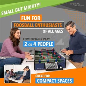 img 1 attached to 🎮 Sport Squad FX40 40” Table Top Foosball Table: A Compact Mini Tabletop Soccer Game for Adults and Kids"