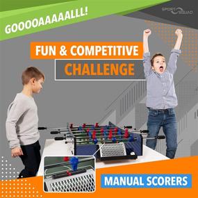 img 3 attached to 🎮 Sport Squad FX40 40” Table Top Foosball Table: A Compact Mini Tabletop Soccer Game for Adults and Kids"