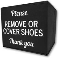 👟 re goods shoe covers box - disposable shoe bootie holder for realtor listings and open houses - shoe protection bin - convenient shoe bootie box логотип