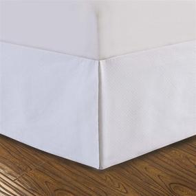 img 1 attached to Chic DreamSpace DRM24714WHIT03 Queen Bedskirt in White - A Perfect Addition to Your Bedroom Décor