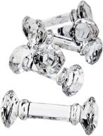 💎 godinger crystal dumbbell knife rests: set of 6 - elegant & functional table accessories логотип