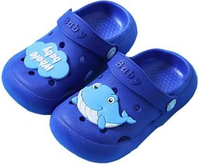 img 4 attached to WZCSLM Cartoon Animal Sandals Numeric_7 Обувь для мальчиков