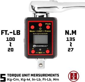 img 3 attached to 🔧 Powerbuilt 3/8" Dr. Digital Torque Converter/Calibrator - Precise Torque Control Tool (Model 940963)