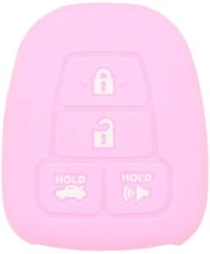 img 3 attached to 🔑 SEGADEN Silicone Cover Protector Case Skin Sleeve for TOYOTA 4 Button Remote Key Fob CV2407 - Pink