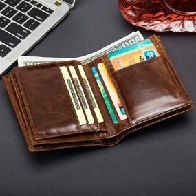 img 2 attached to 🧳 High Capacity Vertical Leather Bifold Wallet