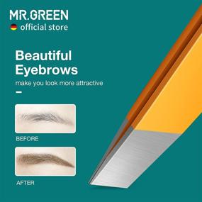 img 3 attached to MR GREEN Eyebrows Tweezers Colorful Stainless