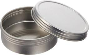 img 1 attached to 📦 Paper Mart 2-Ounce Screw Top Round Steel Tins, 24-Pack, Model 6518200P