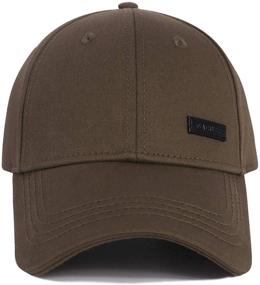 img 2 attached to Stylish CACUSS Men's Cotton Dad Hat: Adjustable 🧢 Golf Cap & Classic Baseball Cap with Buckle Closure