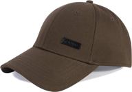 stylish cacuss men's cotton dad hat: adjustable 🧢 golf cap & classic baseball cap with buckle closure logo