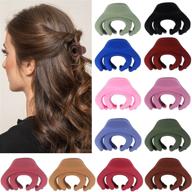 🦑 tobatoba 12 pack small hair claw clips for women and girls, 1.57 inch matte octopus nonslip hair clips - ideal for thin/medium thick hair logo