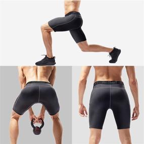 img 3 attached to Pamyvia Compression Underwear Spandex Workout Sports & Fitness for Cycling