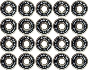 img 3 attached to 🛹 DEEPDREAM: 20 Pack of 608 ZZ Skateboard Bearings - Sackorange 608zz Double Shielded, 8x22x7 Miniature Ball Bearings - High Performance and Durability for Skating