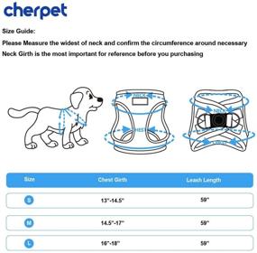 img 3 attached to 🐶 CHERPET Puppy Harness and Leash Set: Plaid Cute Adjustable Full Body Vest for Small Dogs - Escape Proof, Safety, No Pull Halter, Breathable Mesh, Easy Walk Outdoor, Comfort Fit for Kittens & Small Animals