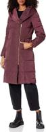 stay warm in style: cole haan women's taffeta down coat with bib front and dramatic hood логотип