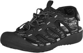 img 4 attached to GRITION Sandals Athletic Waterproof Comfort