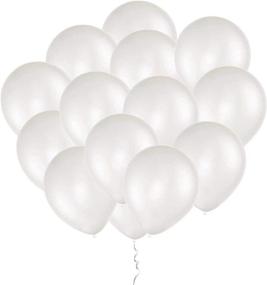 img 2 attached to 100-Pack of Eshanmu White Pearlized Latex Balloons, 12-Inch