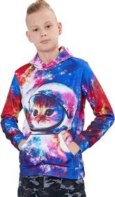 img 3 attached to 👕 Realistic Pullover Hoodies for Boys: Printed Sweatshirt within Boys' Clothing and Fashion Hoodies & Sweatshirts