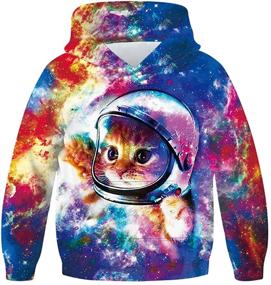 img 4 attached to 👕 Realistic Pullover Hoodies for Boys: Printed Sweatshirt within Boys' Clothing and Fashion Hoodies & Sweatshirts