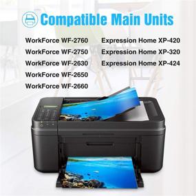 img 3 attached to 🖨️ High-Quality Remanufactured Ink Cartridge Replacement for Epson 220XL - 5 Packs, Compatible with WF-2760 WF-2750 WF-2630 WF-2650 WF-2660 Expression Home XP-420 XP-320 XP-424 Printer