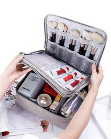 img 4 attached to Waterproof Organizer Adjustable Cosmetics Accessories