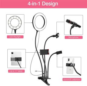 img 3 attached to MoKo Selfie Holder Dimmable YouTube