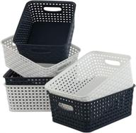 🧺 ucake plastic storage baskets 6-pack – ideal weave baskets for effective organization logo