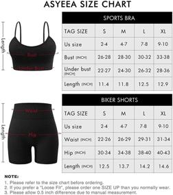 img 1 attached to 👚 Stylish and Comfortable 2 Piece Workout Sets for Women - High Waist Yoga Shorts with Adjustable Padded Sports Bra - Seamless and Perfect Fit