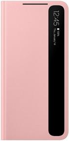 img 4 attached to 📱 Protective Samsung Galaxy S21 Case - Pink S-View Flip Cover (US Version)