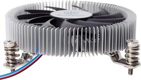 img 1 attached to 🌬 SilverStone SST-NT07-115X-USA CPU Cooler Low Profile 23mm Tall for LGA1150/1151/1155/1156/1200, 65W TDP Support with 80mm PWM Fan