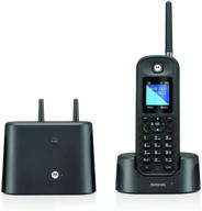 📞 беспроводной телефон motorola o211: дальняя дальность, защита от воды и пыли, сертифицирован по ip67 (черный, 1 трубка) логотип