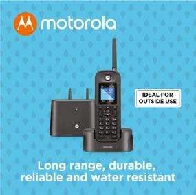 img 3 attached to 📞 Беспроводной телефон Motorola O211: дальняя дальность, защита от воды и пыли, сертифицирован по IP67 (черный, 1 трубка)