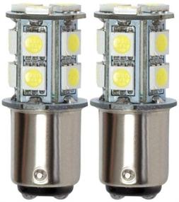 img 4 attached to 💡 2 пакета GRV Ba15d 1076 1142 высокой яркости автомобильной лампы LED, светлый белый, 13-5050SMD, 12V DC