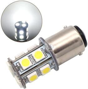 img 1 attached to 💡 2 пакета GRV Ba15d 1076 1142 высокой яркости автомобильной лампы LED, светлый белый, 13-5050SMD, 12V DC