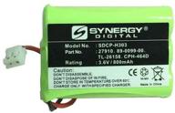 ⚡️ ultra hi-capacity synergy digital cordless phone battery for at&t-lucent 27910 (ni-mh, 3.6v, 800 mah) logo