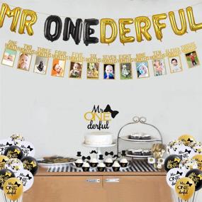 img 2 attached to Набор украшений на 1-й день рождения Onederful