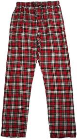 img 2 attached to Large Hanes Flannel Plaid Lounge 41519 Men's Sleep & Lounge Clothing