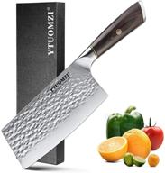 🔪 ytuomzi 7 inch meat cleaver: high carbon stainless steel kitchen knife for home butchers and restaurants logo