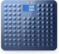 📏 famili 271b digital bathroom scale with non-slip design - body weight measurement from 11lb to 400lb / 5 to 180kg - blue logo