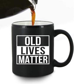 img 3 attached to 👵 11 oz Old Lives Matter Coffee Mug – Hilarious Birthday or Retirement Gift for Elderly Senior Citizens – Prank Gift for Mom, Dad, Grandma, Grandpa – Unique Novelty Coffee Mug for Grandparents