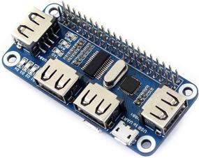 img 3 attached to 🔌 Raspberry Pi USB HUB HAT - 4 Ports, Compatible with Raspberry Pi 4B/3B+/3B/2B/B+/A+/Zero/Zero W, USB2.0/1.1 Support, Onboard USB to UART, Multi Indicators