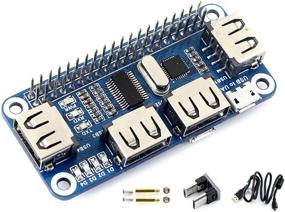 img 4 attached to 🔌 Raspberry Pi USB HUB HAT - 4 Ports, Compatible with Raspberry Pi 4B/3B+/3B/2B/B+/A+/Zero/Zero W, USB2.0/1.1 Support, Onboard USB to UART, Multi Indicators