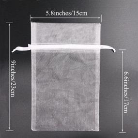 img 3 attached to 🎀 Inches Organza Drawstring 100PCS - SumDirect Retail Store Fixtures & Equipment