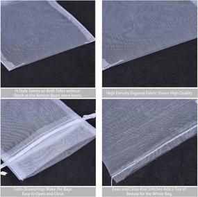 img 2 attached to 🎀 Inches Organza Drawstring 100PCS - SumDirect Retail Store Fixtures & Equipment